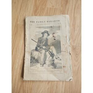 1836 Family Magazine Daniel Boone Frontispiece Jan Issue 36 Pages Original